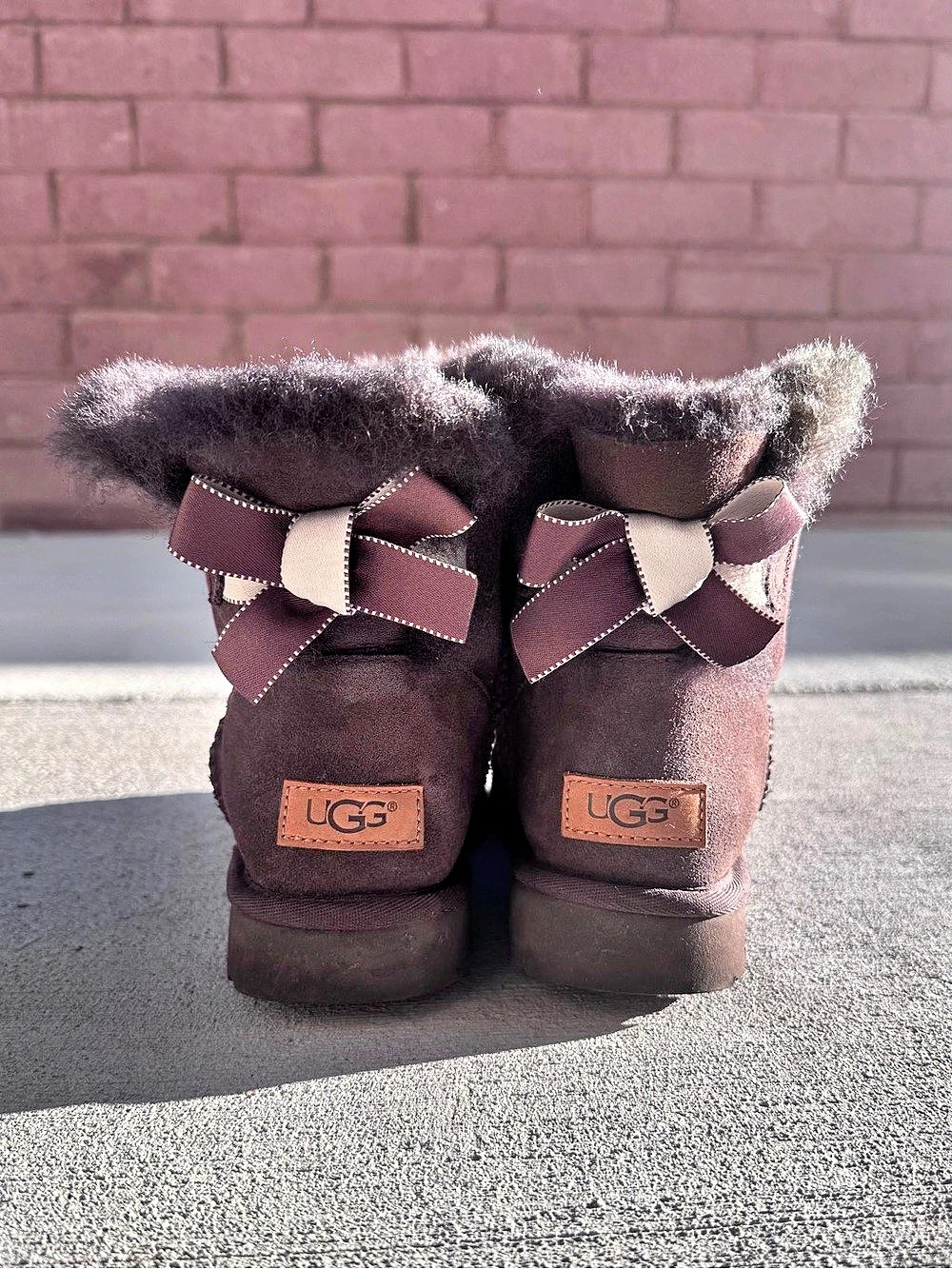 UGG Bailey Bow II Boot Brown Bow Winter Boots